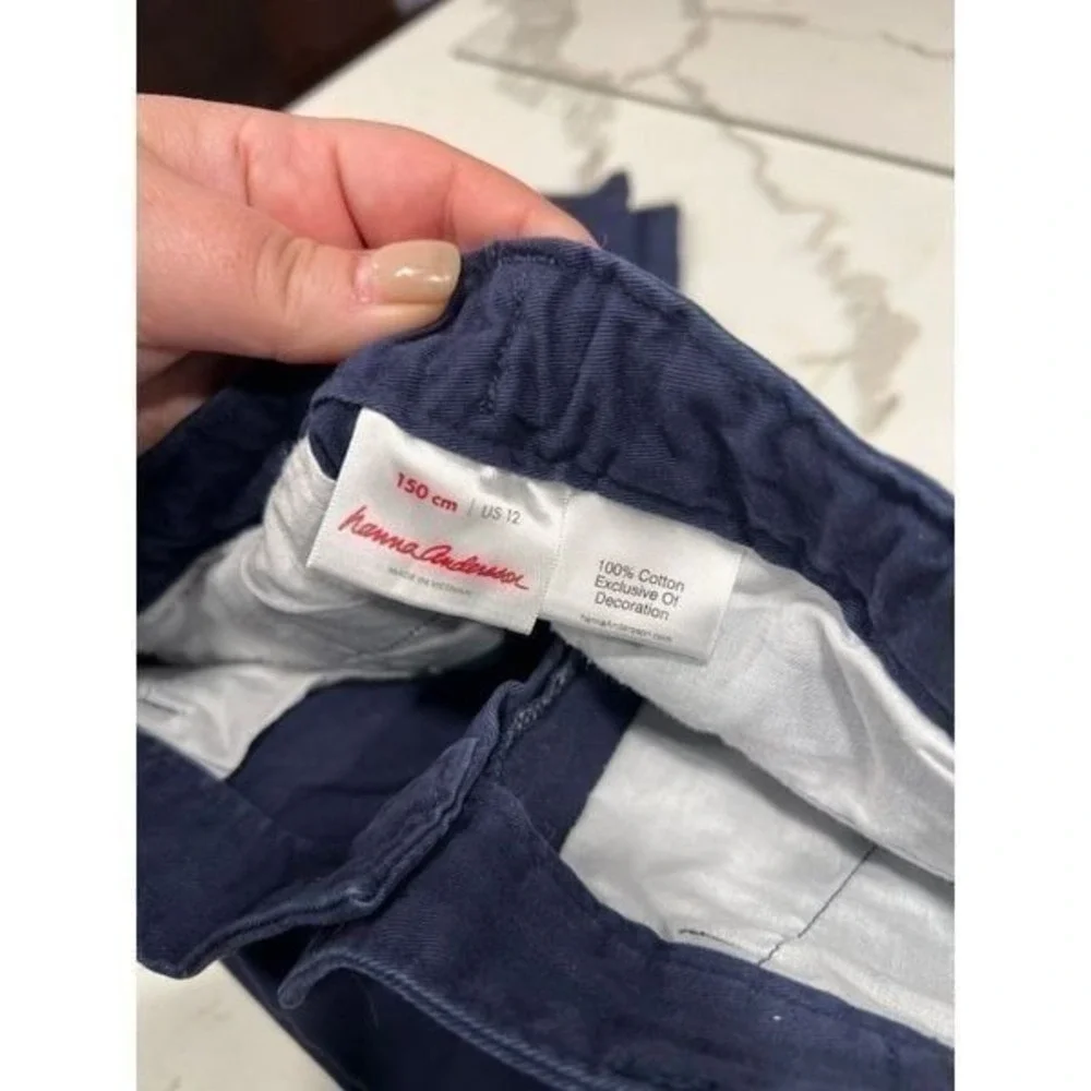 Hanna Andersson blue‎ boys adjustable pants size 150 12